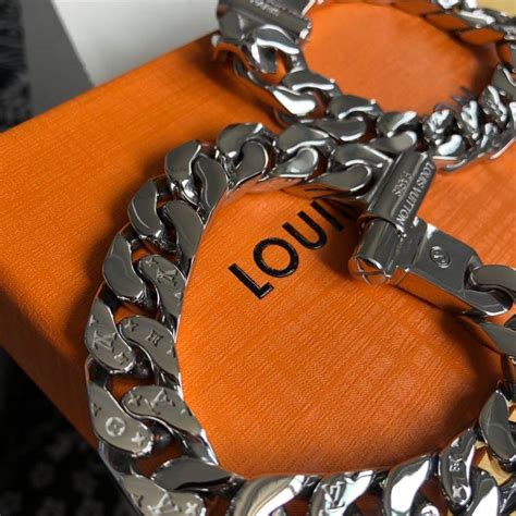 louis vuitton chain bracelet men|Louis Vuitton cuban link chain.